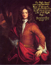 Lord John Hervey, Baron of Ickworth, painted by J Fayram