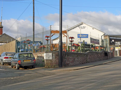 Robert and George Boby's site now Bury Tyre Centre in 2006