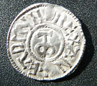 Silver penny of King Edmund of East Anglia