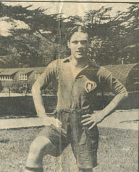 Orderly Room Sergeant Joe Brooks at Hardwick Camp. Picture from BFP