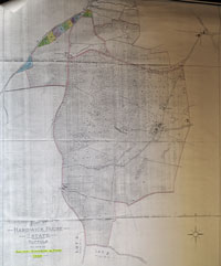 Sales map of 1924 agents Salter, Simpson & Sons. Martyn Taylor collection.