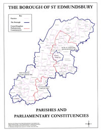 Parliamentary constituencies introduced in 1997 for St Edmundsbury's area.
