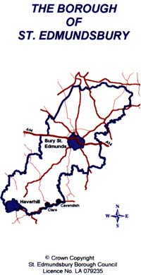 Map of St Edmundsbury